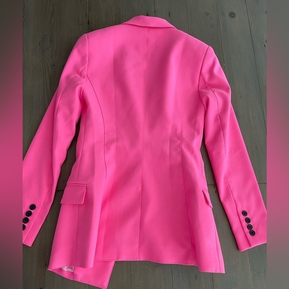 Smythe Pink Not a DB Double Breasted Blazer Jacket - Picture 7 of 9